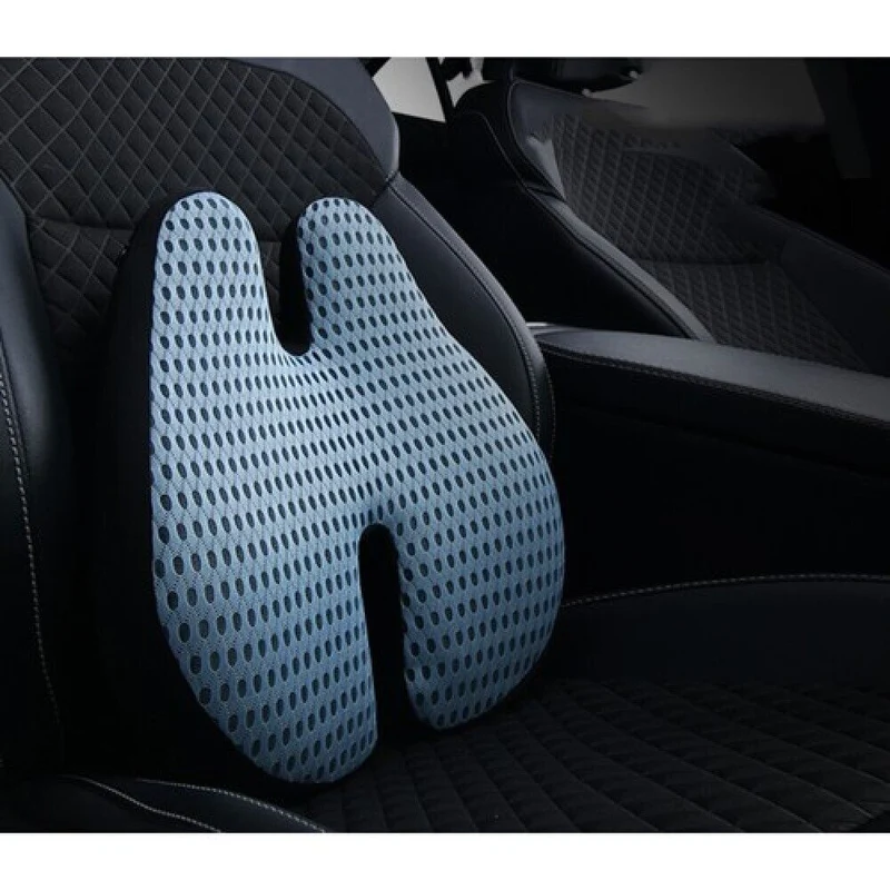 Memory Foam Lendenkissen Rückenstützkissen Lordosenstütze Bürostuhl Auto Ergonomisch - Sitzkissen