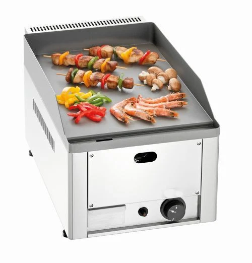 Plancha gaz professionnelle à 1 ou 2 zones de cuisson