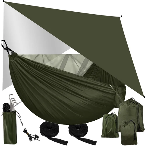 Hängematte Mehrpersone- Outdoor Camping Hängematte-Atmungsaktiv Doppelhängematte