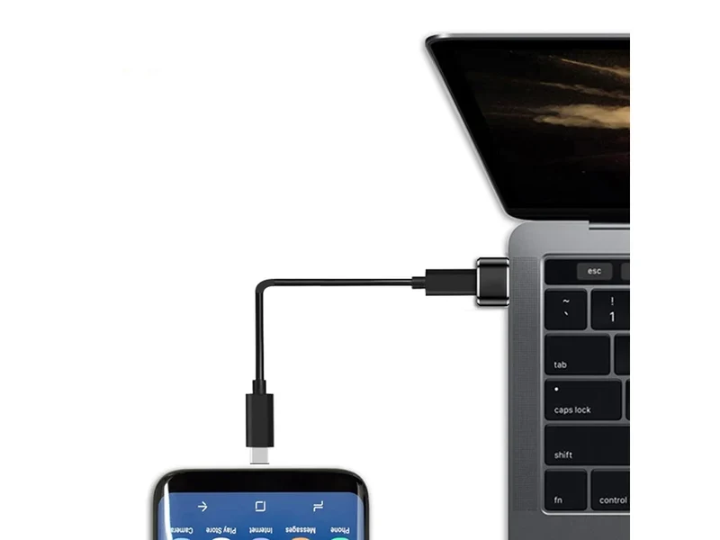 USB-A auf USB-C Adapter – kompakter Lade- und Datenadapter mit USB-C Buchse für Smartphone, Tablet & Laptop
