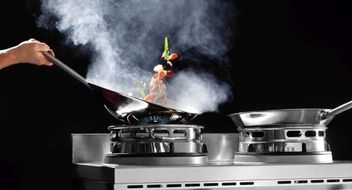 Plaque de cuisson wok gaz professionnelle – 1, 2 ou 3 feux