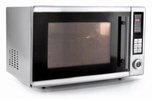 Four micro-ondes inox avec grill et plateau tournant