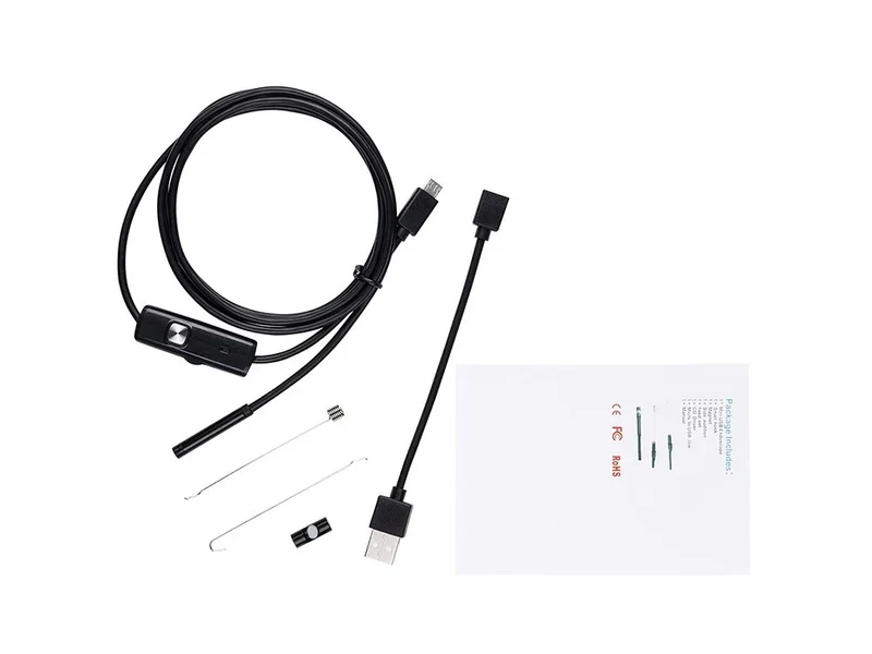 USB Endoskopkamera 5 m LED IP67 für Android & PC – 5,5 mm Inspektionskamera 🔧🔧