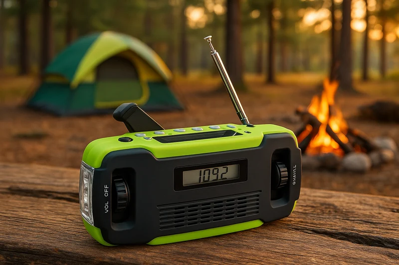 Solar Kurbelradio LED Taschenlampe Campingradio Dynamo Notfallradio Outdoor