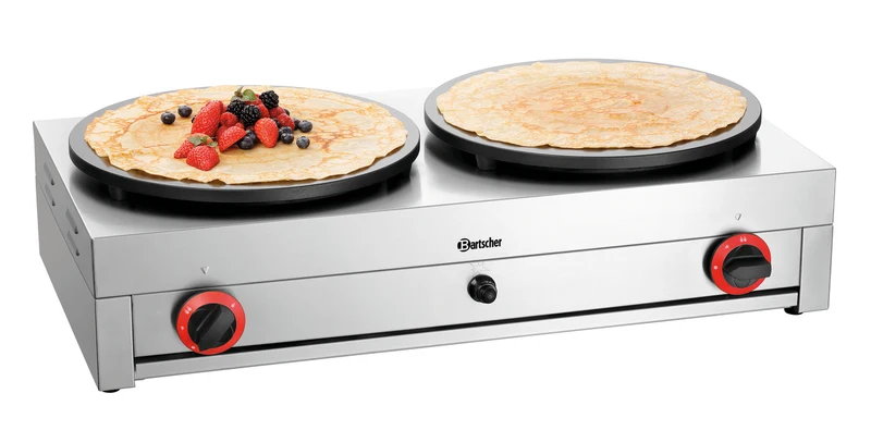 Crêpière professionnelle gaz double Ø 400 mm 2CP400G – Bartscher