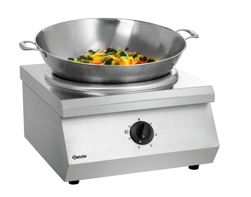 Wok à induction de table professionnel 8 kW Ø 370 mm IW 80 – Bartscher