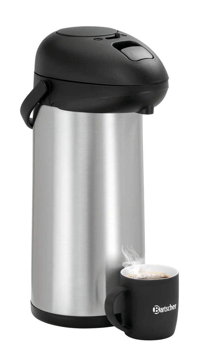 Thermos à pompe 5 L inox – Bartscher