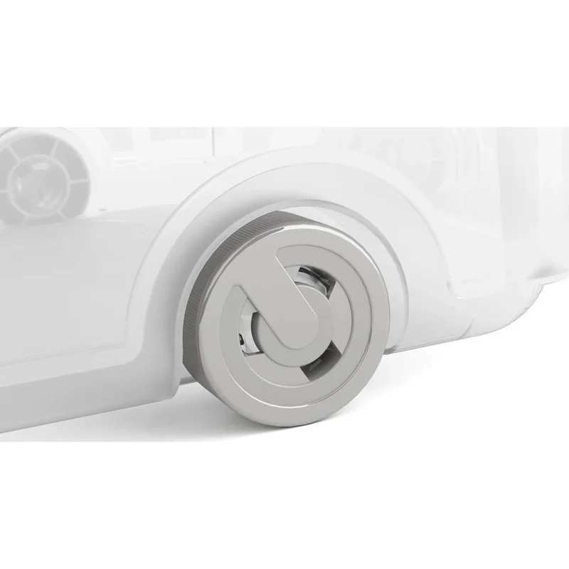 Kis W Box conteneur haut à roulettes, gris 31,5x39x56,5 cm h