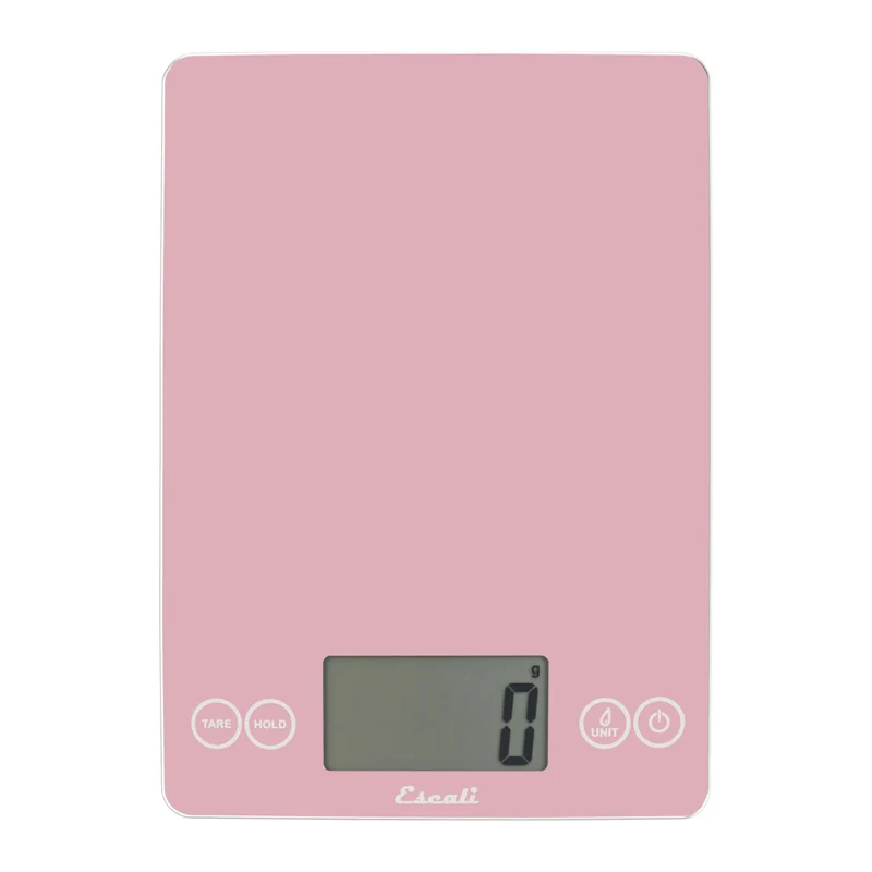Balance de cuisine numérique en verre Arti rose 15 lb – Escali