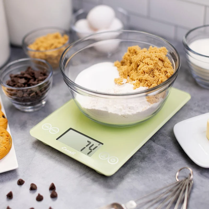 Balance de cuisine numérique en verre Arti verte 15 lb – Escali