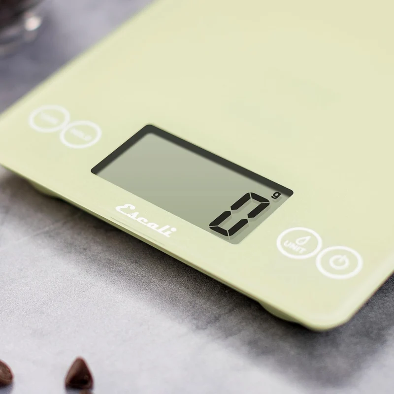 Balance de cuisine numérique en verre Arti verte 15 lb – Escali