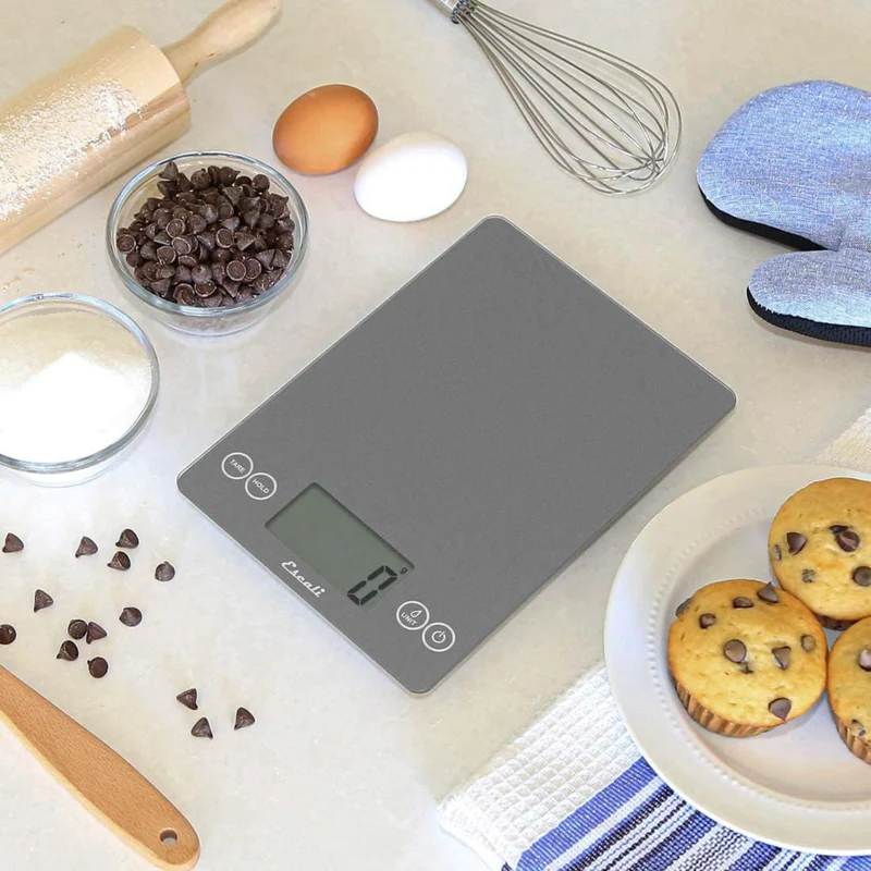 Balance de cuisine numérique en verre Arti gris 15 lb – Escali