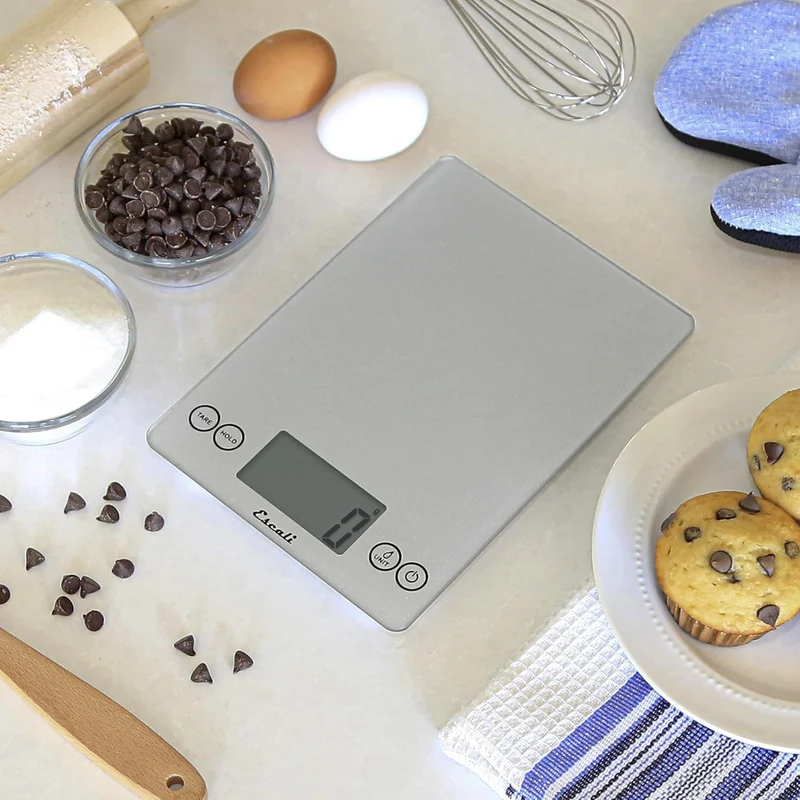 Balance de cuisine numérique en verre Arti argent 15 lb – Escali