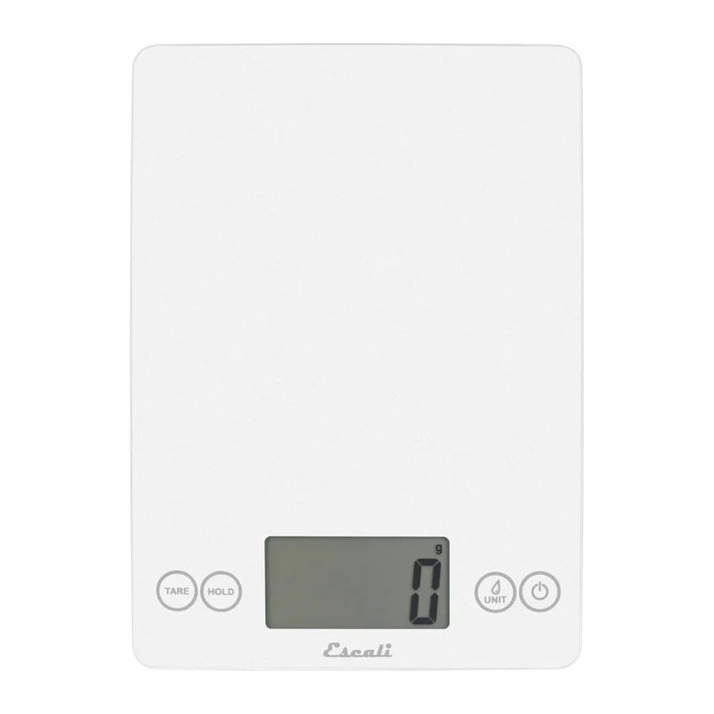 Balance de cuisine numérique en verre Arti blanche 15 lb – Escali