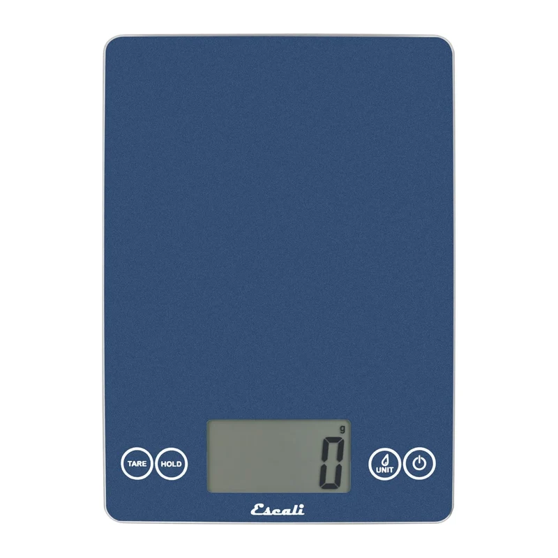 Balance de cuisine numérique en verre Arti bleue 15 lb – Escali