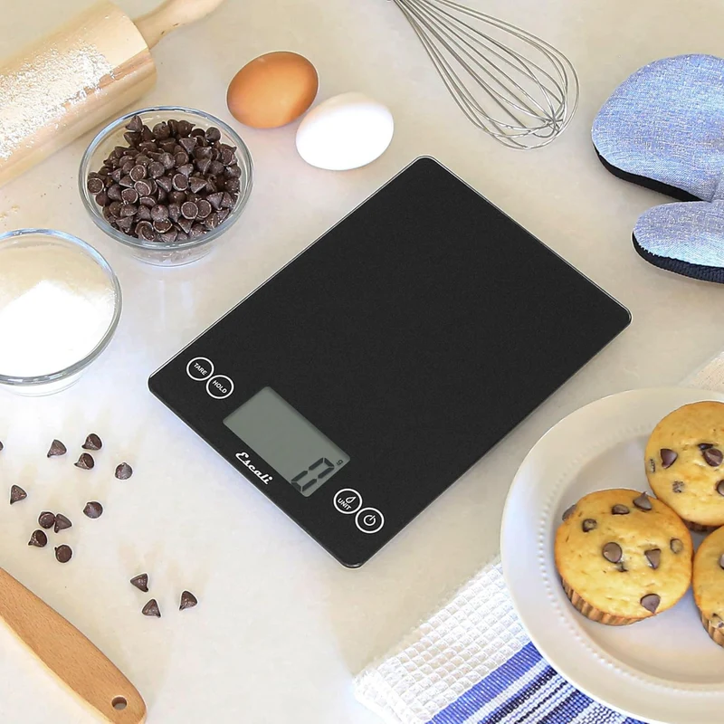 Balance de cuisine numérique en verre Arti noire 15 lb – Escali