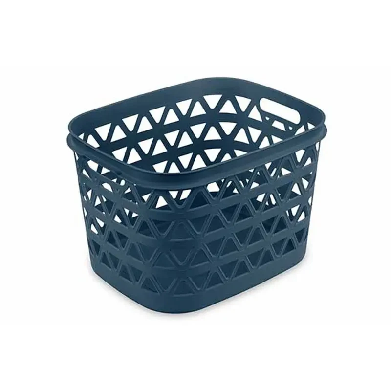 Panier à linge Oceana gris-bleu 30l cm 42,6x34,6x27,1 h