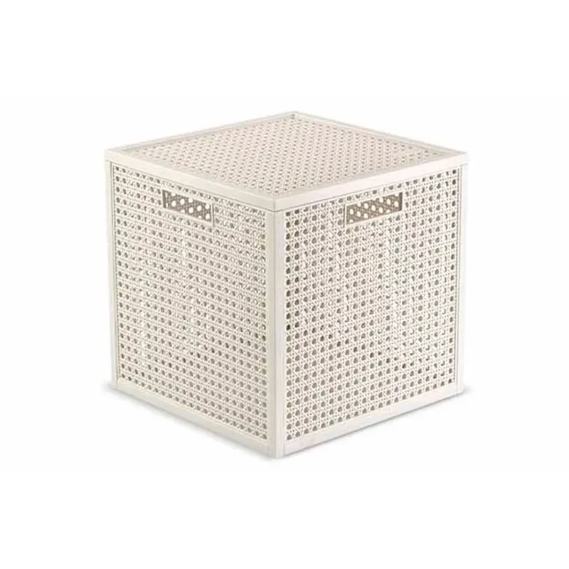 Curver Kaya panier cube blanc 19l cm 28x28x28 h