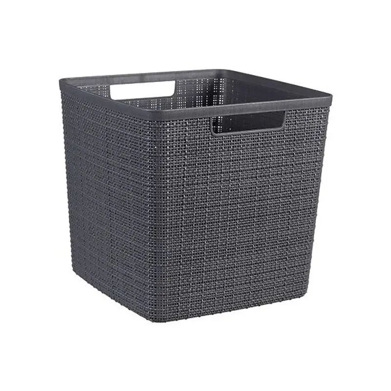 Curver Panier carré gris jute 17l cm 28x28x27 h
