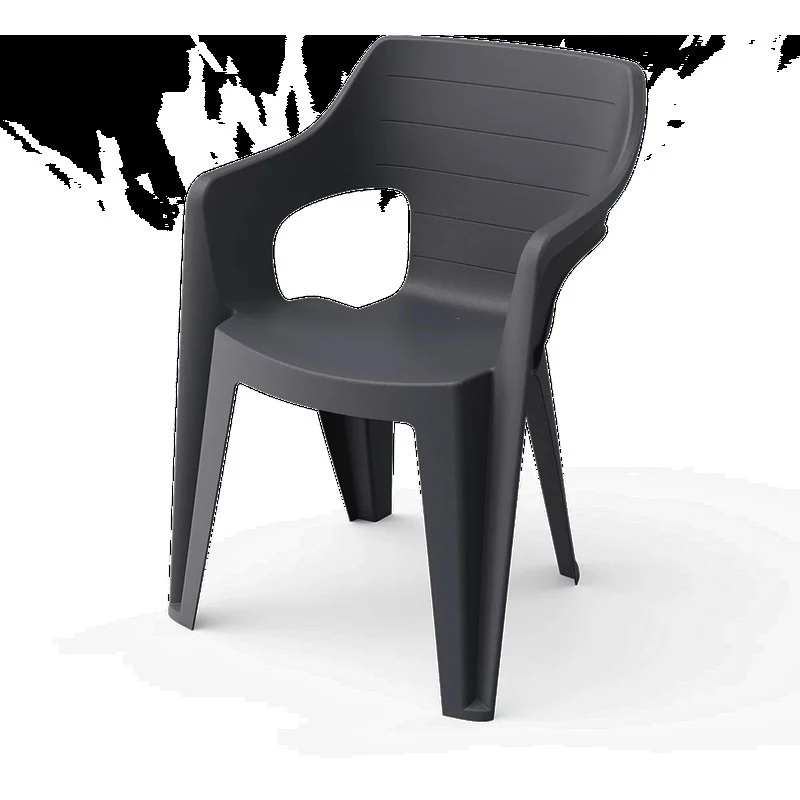 Keter Bilbao fauteuil de jardin empilable gris 57x57x79 h