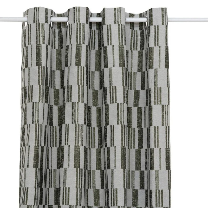 Rideau jacquard Leyna 140x260 cm vert kaki