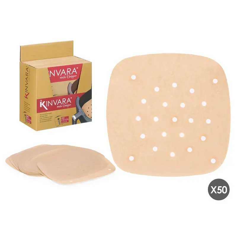 Lot de 50 moules en papier pour friteuses à air