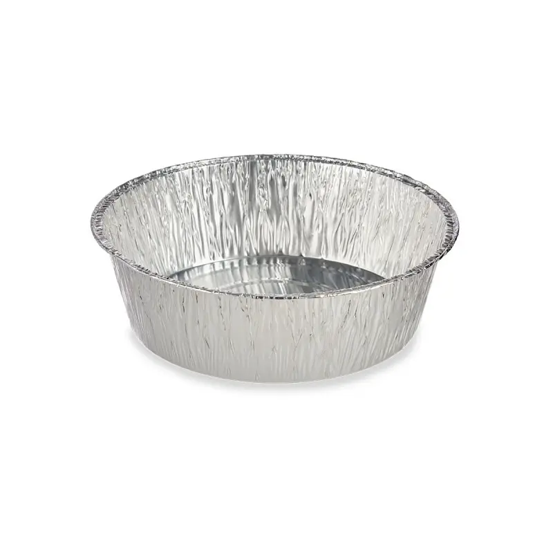 Lot de 2 plateaux ronds en aluminium Ø25x8h