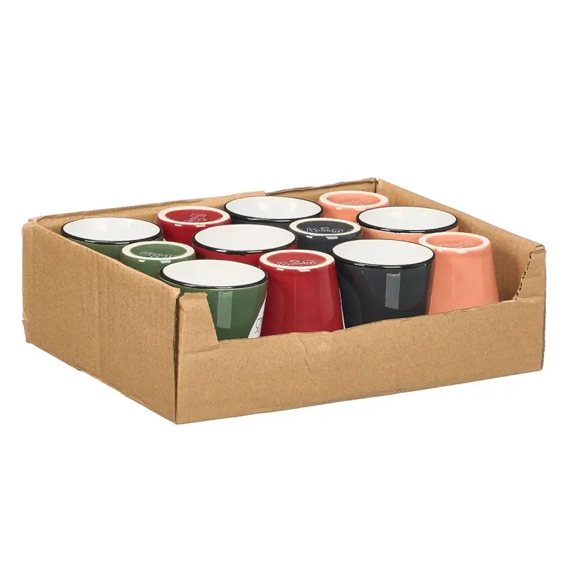 Verre en céramique 90 ml couleurs foncées assorties