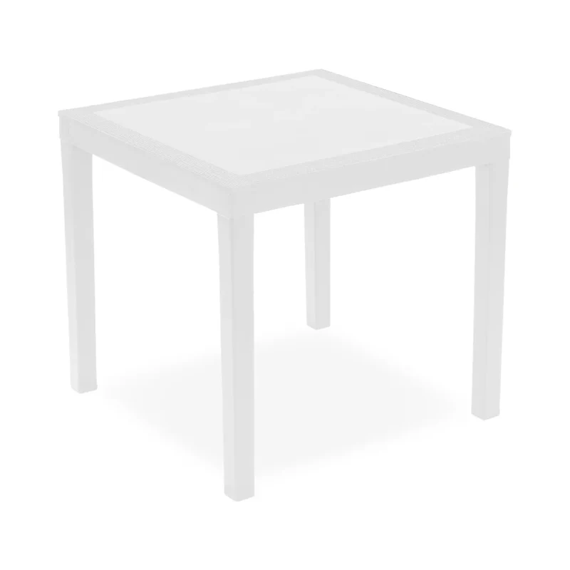 Table en résine White Ago 78x78x73h