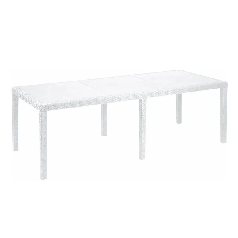 Table extensible Queen blanche 200x90x72h cm