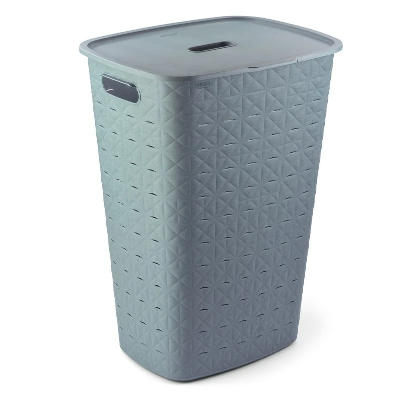 Curver Softex panier à linge bleu 56l cm 42x31,1x60 h