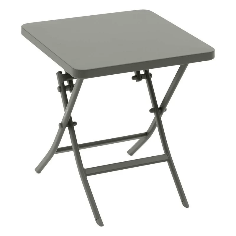 Table basse carrée en acier Greensboro laurier vert 40x40 cm