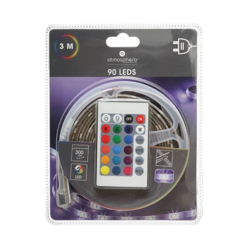 Bande 300 cm 90 LED avec télécommande
