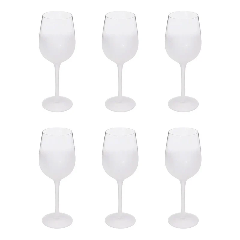 Set de 6 verres à vin givrés 38 cl