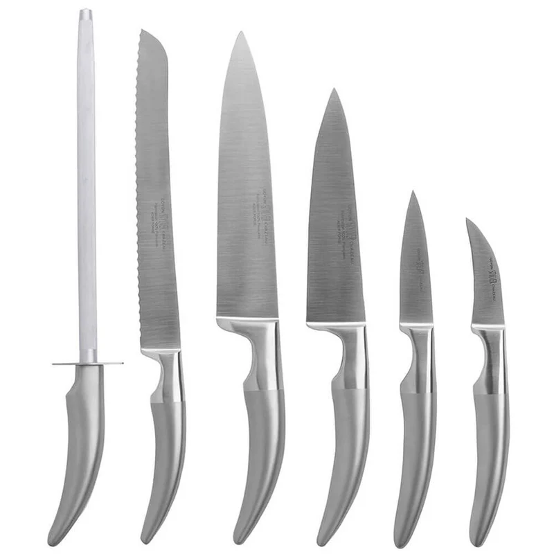 Set de 6 couteaux Styl'Ver sur support bois magnétique - GOYON-CHAZEAU