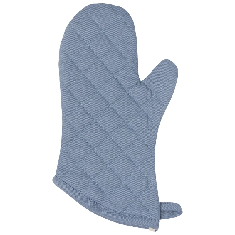Mitaine de four en coton bleu pâle 33 cm – Now Designs