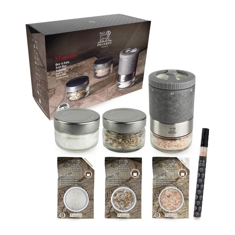 Moulin à sel avec 3 réservoirs en verre interchangeables u'Select - Peugeot