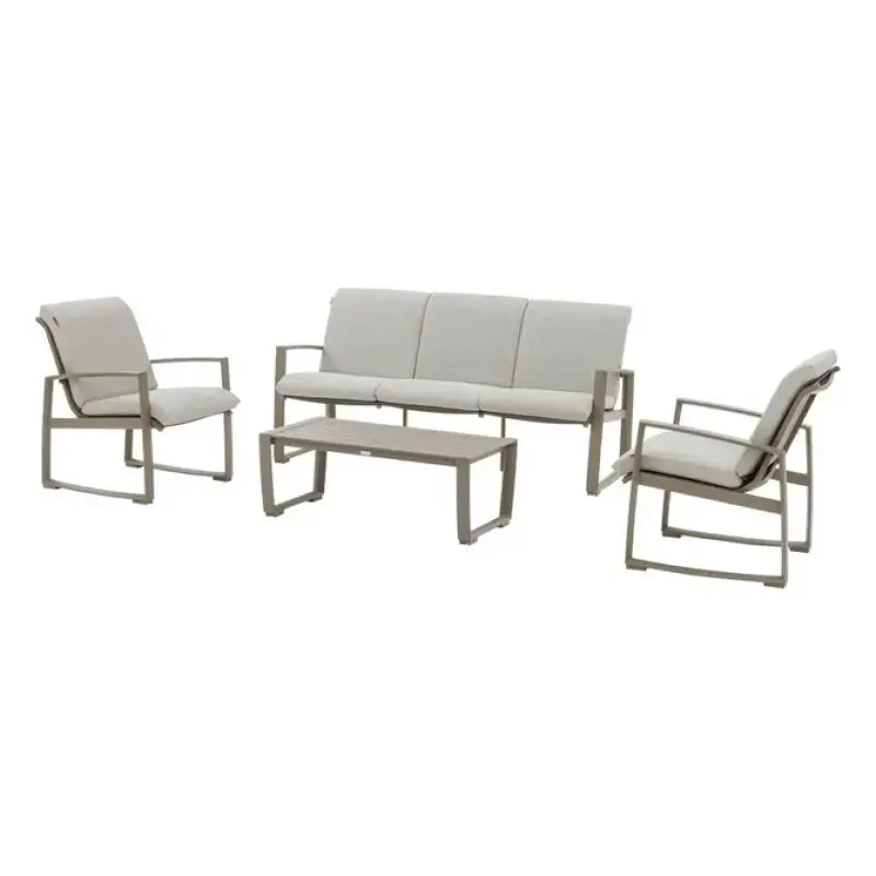 Salon Hespéride Meloane gris tourterelle 5 places 120x59x38 cm h