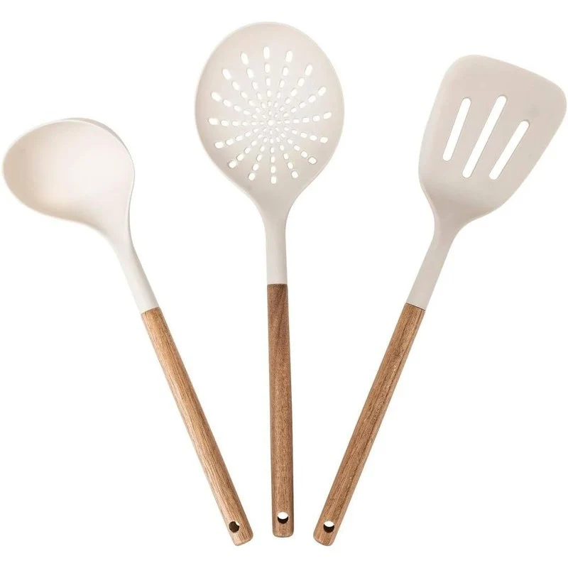 Set de 3 ustensiles de cuisine Harmony en acacia
