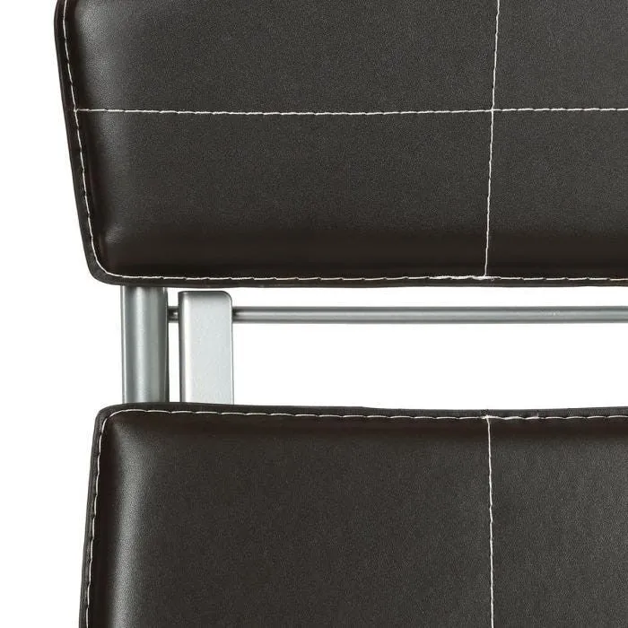 Chaise pliante marron 40,5x40x83h cm