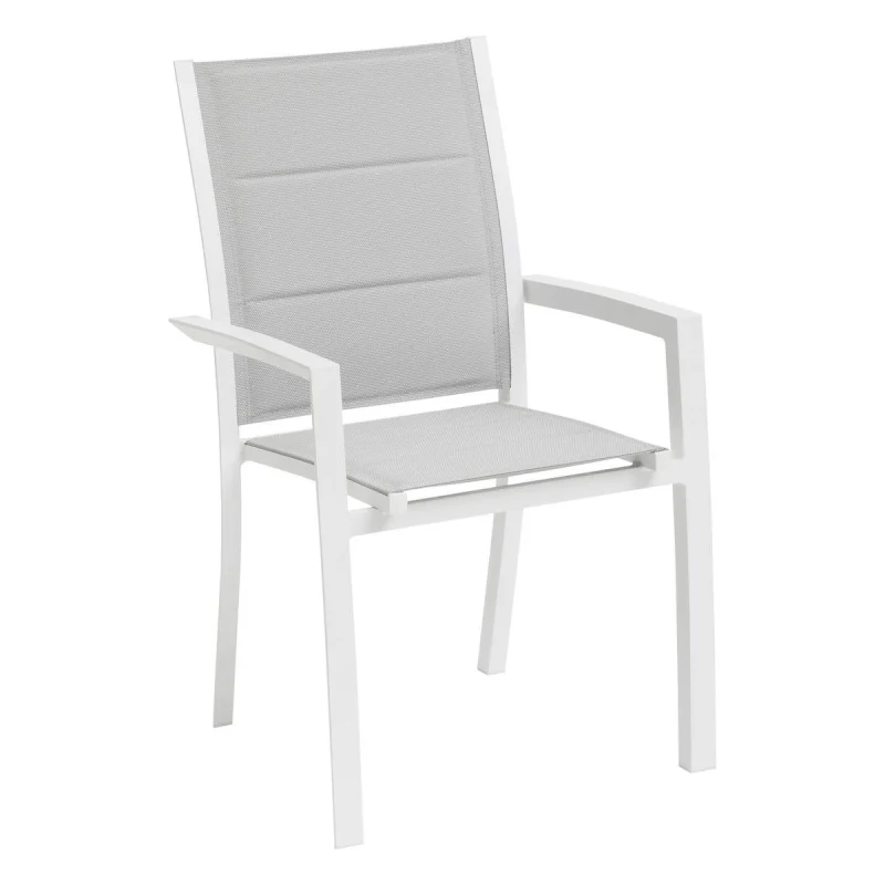 Allure chaise gris glace/blanc 57x58x95h cm
