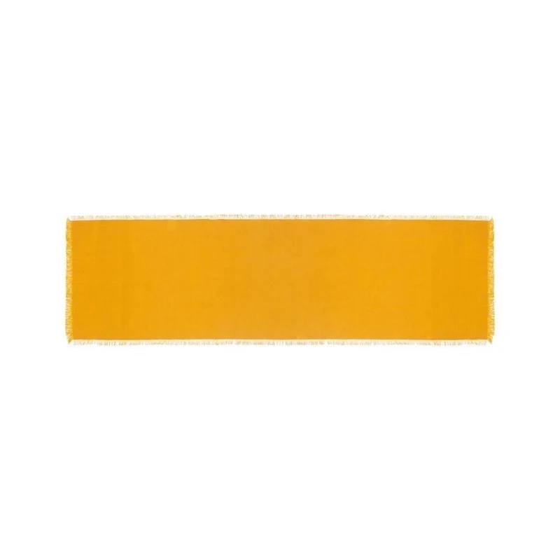 Tapis de chemin Maha jaune 38x140 cm