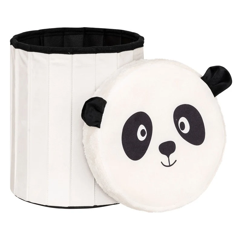 Pouf pliant Panda D30xH38 cm