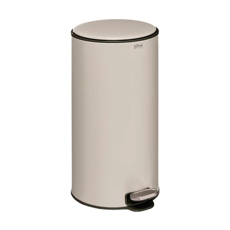 Poubelle Delta 30 L en métal/argile