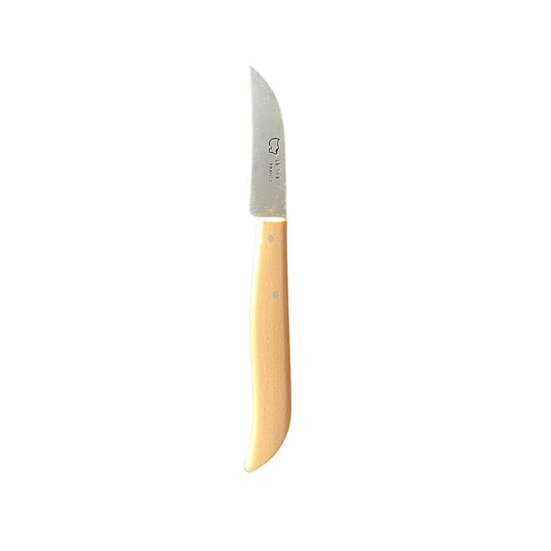 Couteau d'Office Bec d'oiseau Lame Carbone Manche Bois - Au Sabot