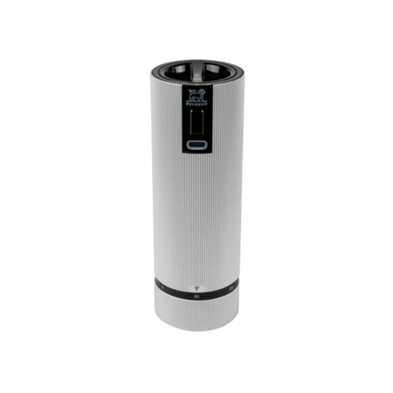 Moulin à sel électrique Line aluminium 15 cm - Peugeot