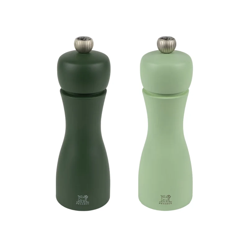 Ensemble de moulins à sel et poivre Tahiti Duo verts 15 cm - Peugeot