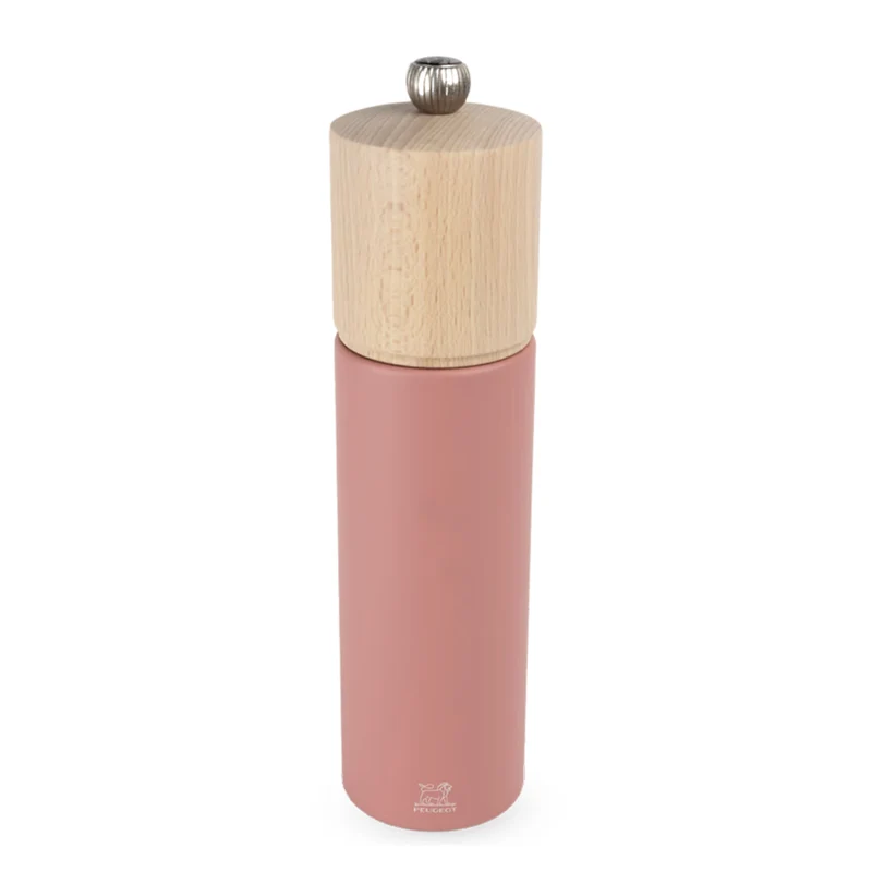 Moulin à poivre manuel en bois de hêtre Boréal rose 21 cm – Peugeot