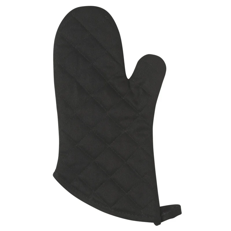 Mitaine de four en coton noir 33 cm – Now Designs
