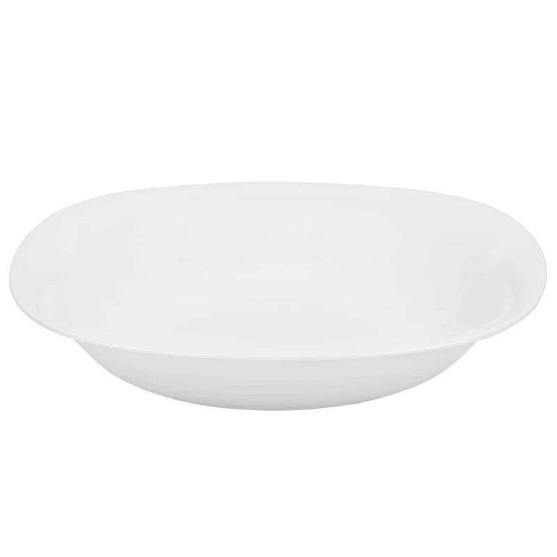 Luminarc Carine assiette creuse blanche 21x21 cm en verre trempé